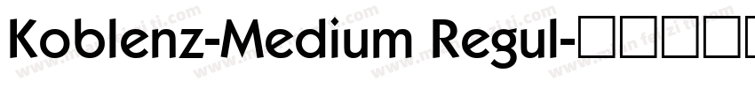 Koblenz-Medium Regul字体转换